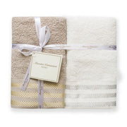 Amelie Asciugamani - Set da 2 Asciugamani E 2 Ospiti Amelie Maestri Cotonieri Home