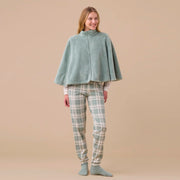 GE3044 - Poncho donna in eco pelliccia con lurex