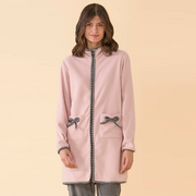 GE3159AB - Vestaglia micropile con zip Noidìnotte