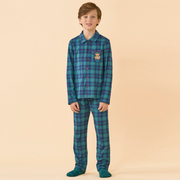 FC2657 TARTAN TEDDY - Pigiama Kids Natalizio aperto avanti