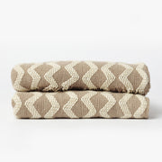 Plaid intrecciato con frangia - 69112-0