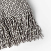 69114-0 - Plaid intrecciato con frange