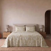 Riana Completo letto Flanella Matrimoniale - Completo letto in stampa pizzo floreale