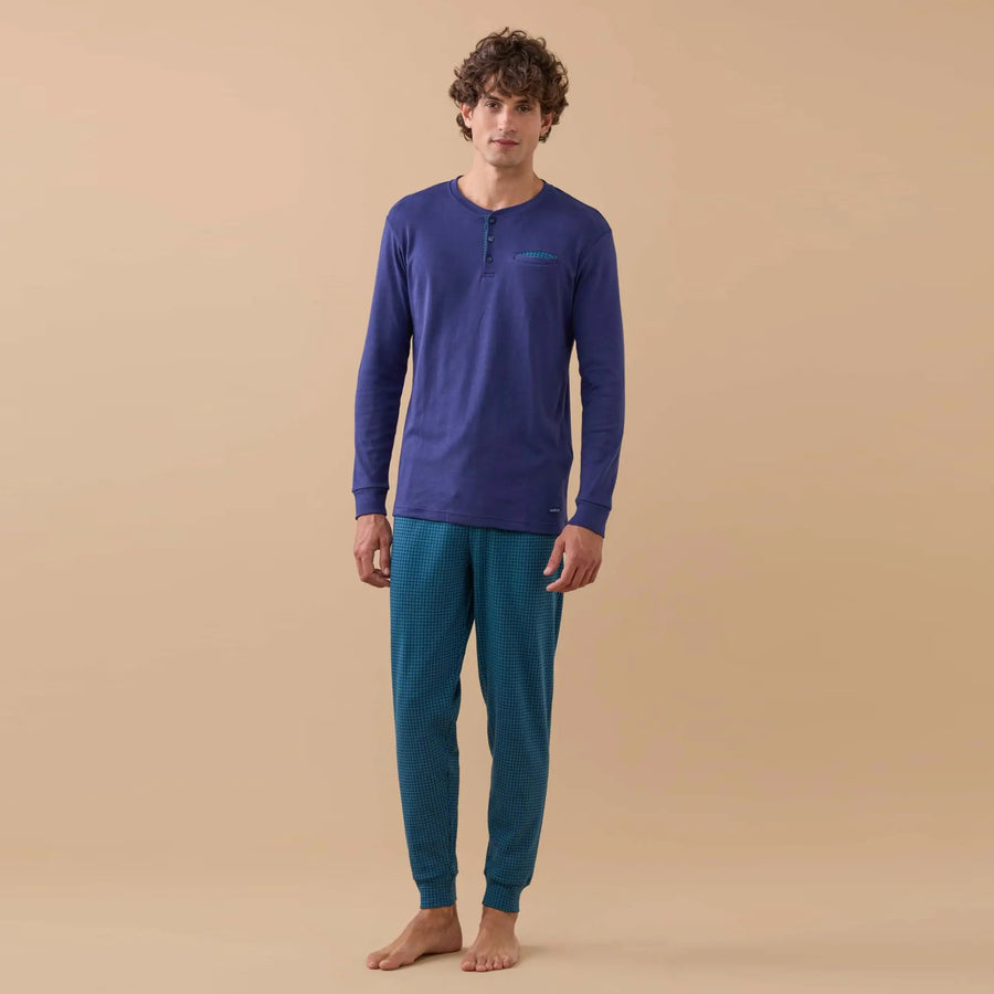 FC3112 - Pigiama uomo invernale in caldo cotone