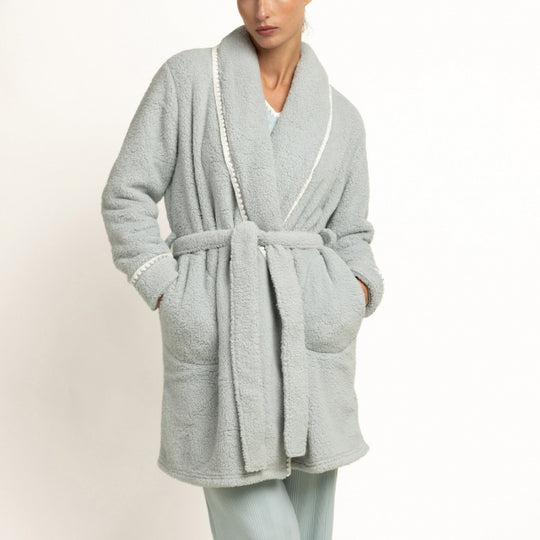 67395-0 - Vestaglia in pile spessa e super calda