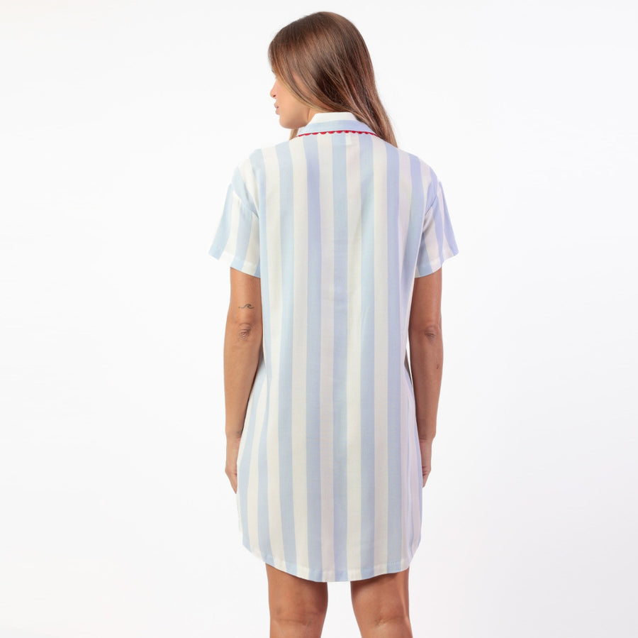 Camicia donna mezza manica aperta modello camicia - 61494-0