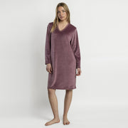 61557-0 - Camicia donna in un caldo e morbido tessuto di velluto