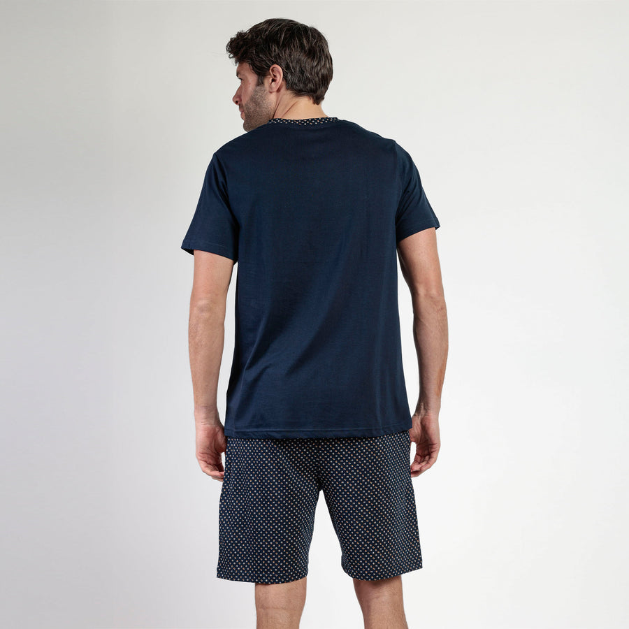 Pigiama uomo mezza manica e bermuda - 63103-0