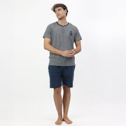 Pigiama uomo mezza manica con pantalone corto - 64172-0