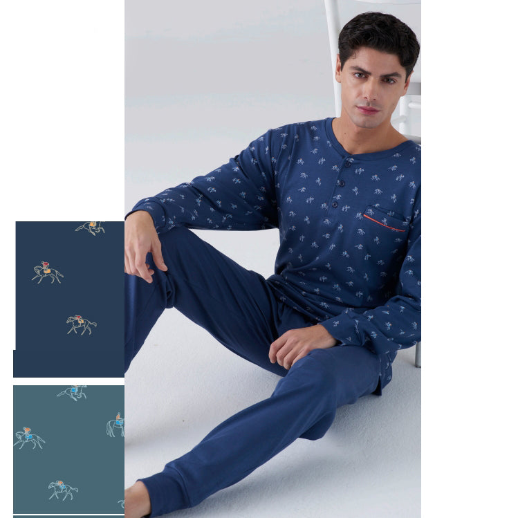 4016L - Pigiama uomo serafino