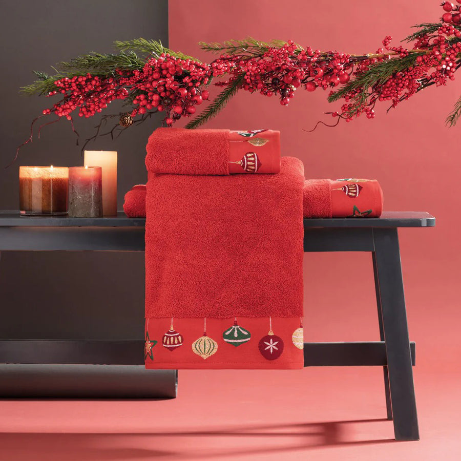 Bubble - Set Asciugamani  in spugna Jacquard natalizi