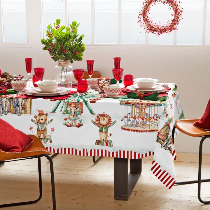 Tovaglia Christmas Circus - Tovaglia Christmas Circus in stampa Digitale Maestri Cotonieri