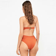 Costume due pezzi con slip vita alta regolabile e reggiseno a fascia - 2/30431