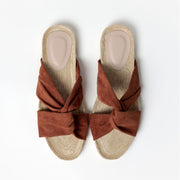 Ciabatta espadrilles aperte ad incrocio - 69083-0