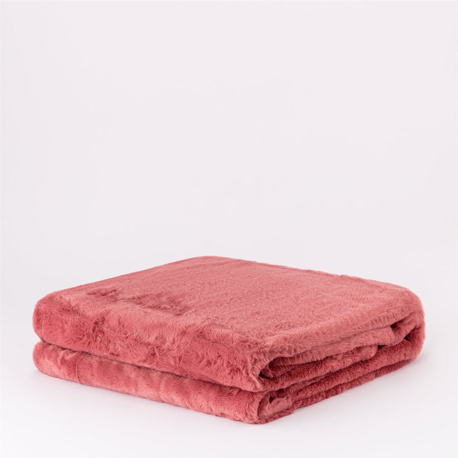 Plaid in morbido coral Riviera - Plaid Hygge