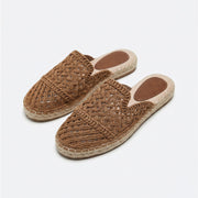 Ciabatta espadrilles chiuse in macramè - 18046-0