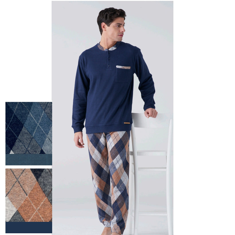 4080L - Pigiama uomo serafino