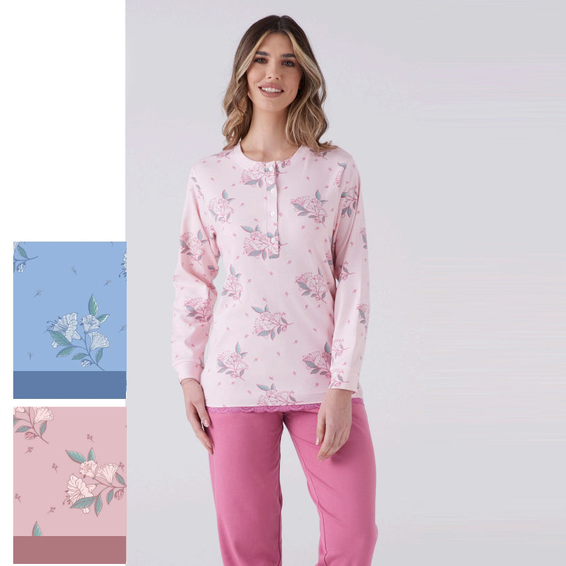 4100L - Pigiama donna serafino
