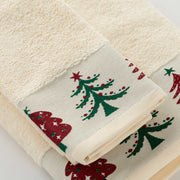 Forest glow - Set Asciugamani  in spugna Jacquard natalizi