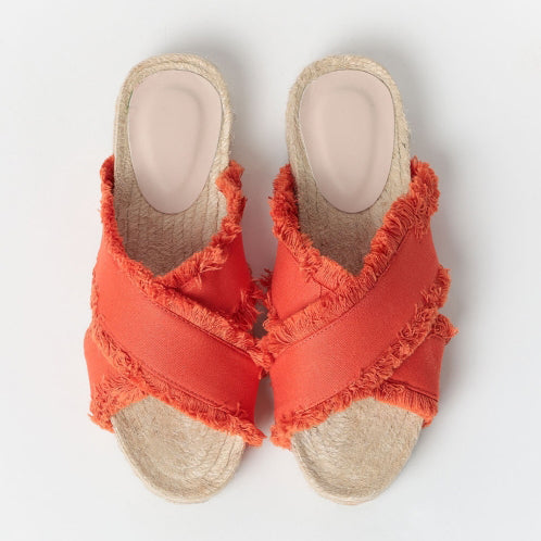 Ciabatta espadrilles a fasce incrociate - 69082-0