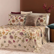 Kayla completo letto - Lenzuolo copriletto in percalle di cotone con stampa floreale