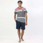 Pigiama uomo mezza manica e pantalone corto - 64174-0