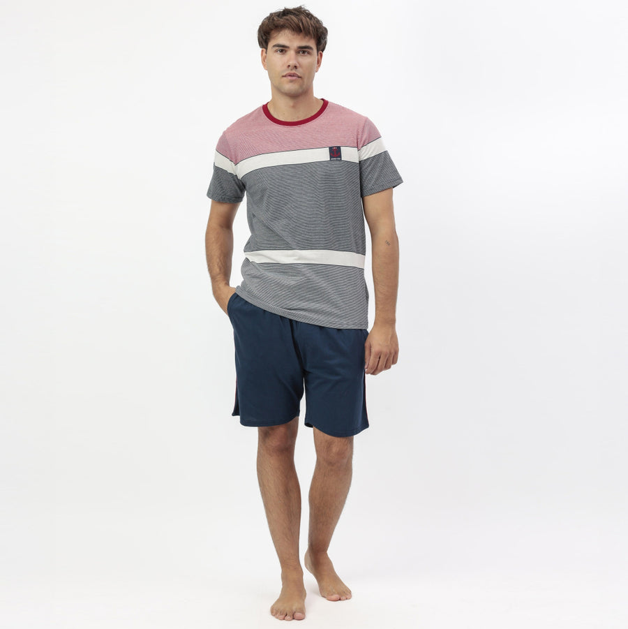 Pigiama uomo mezza manica e pantalone corto - 64174-0