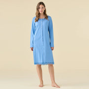 LA3454AB - Camicia calibrata aperta avanti con dettagli in pizzo