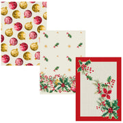 Star light strofinacci -  Riviera Set 3 Canovacci Natalizi In Cotone Stampato Starlight