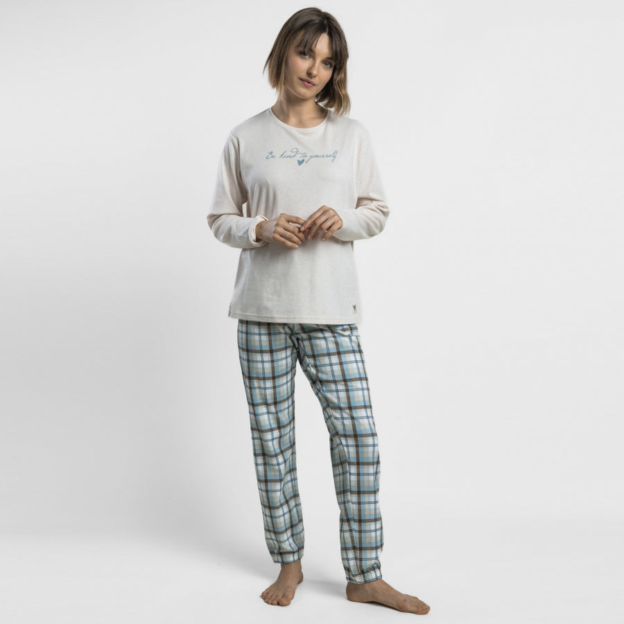 64609-0 - Pigiama caldo cotone
