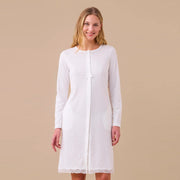 LA3416 - Vestaglia jersey invernale aperta avanti con abbottonatura nascosta