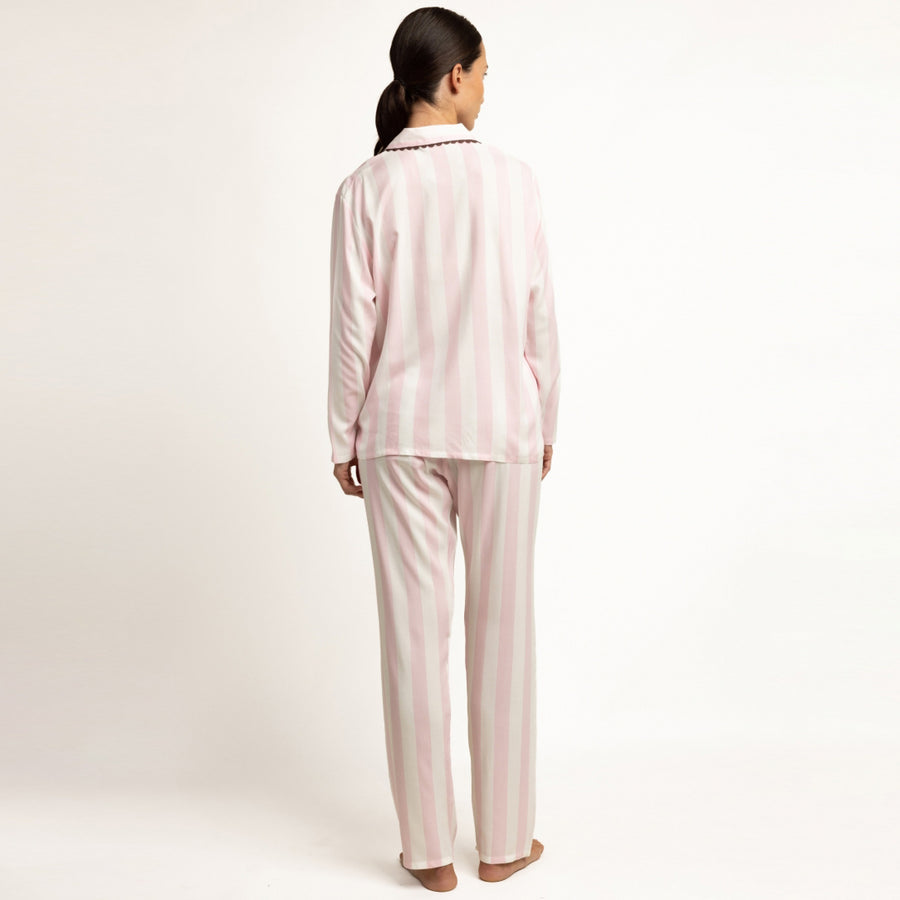 64623-0 -Pigiama da donna classico a maniche lunghe