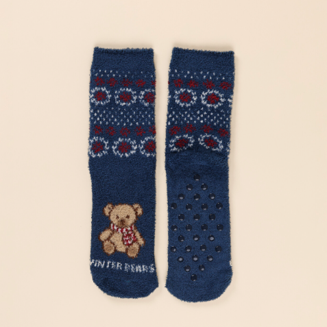 TR1602 BEAR SCARF - Calzini unisex antiscivolo