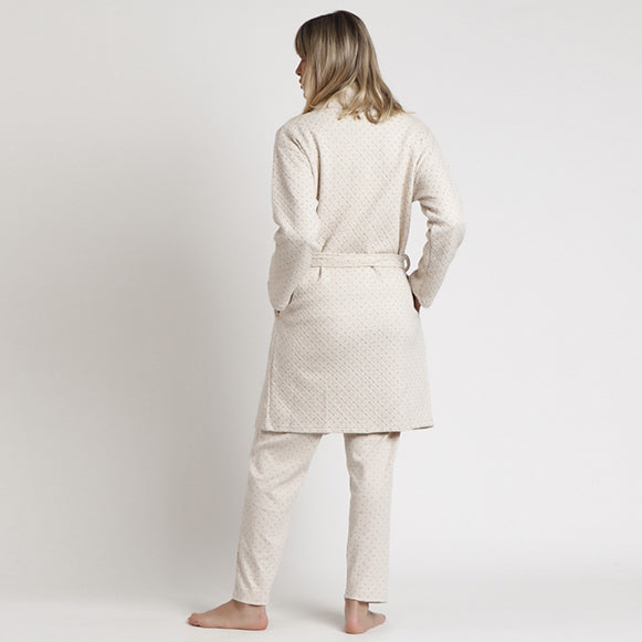 Vestaglia sciallata con micro pois glitterati 67133