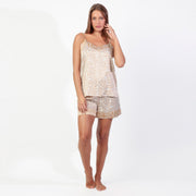Pigiama Donna in raso spalla stretta - 64100-0
