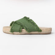 Ciabatta espadrilles a fasce incrociate - 69082-0