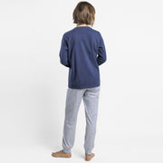 64967-0 - Pigiama in maglia interlock di cotone con maniche lunghe
