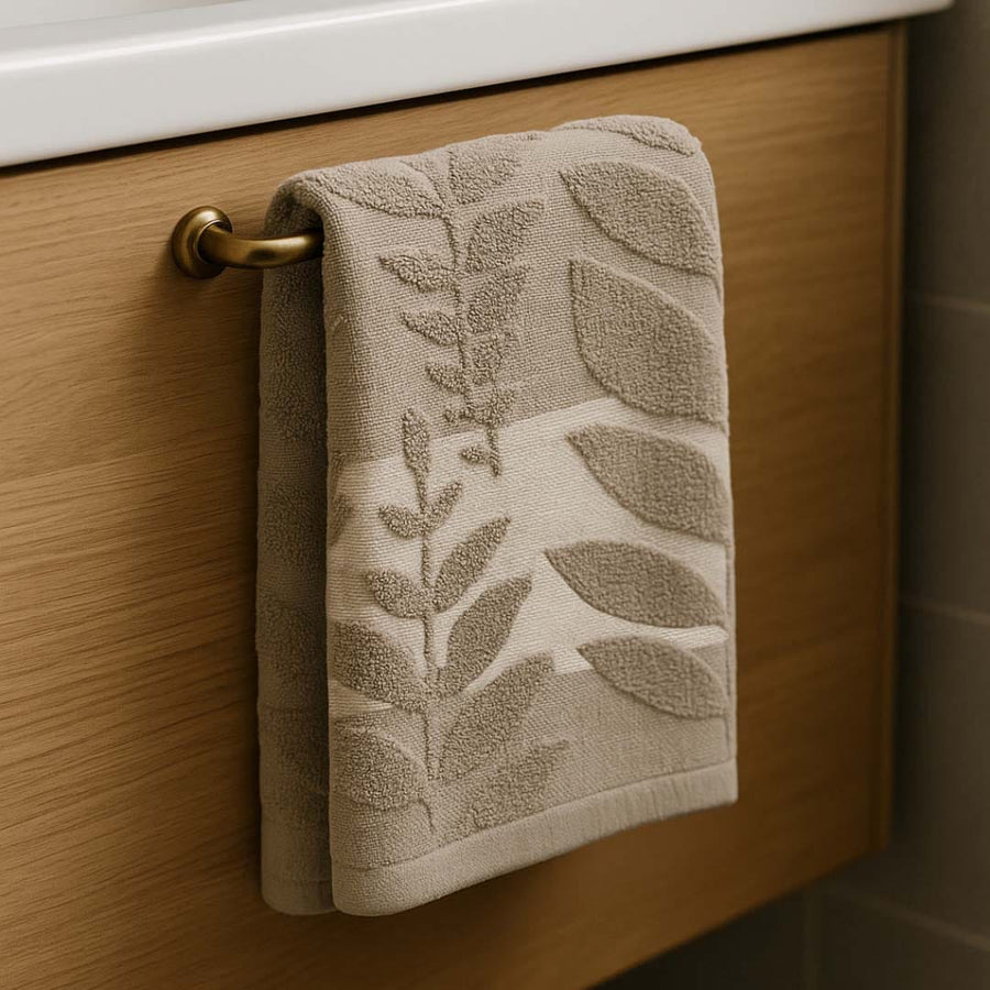 Sela Set asciugamani 1+1 in cotone jacquard