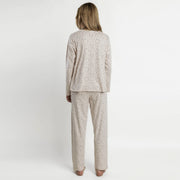 64637-0 - Pigiama in maglia interlock con maniche lunghe e stampa floreale