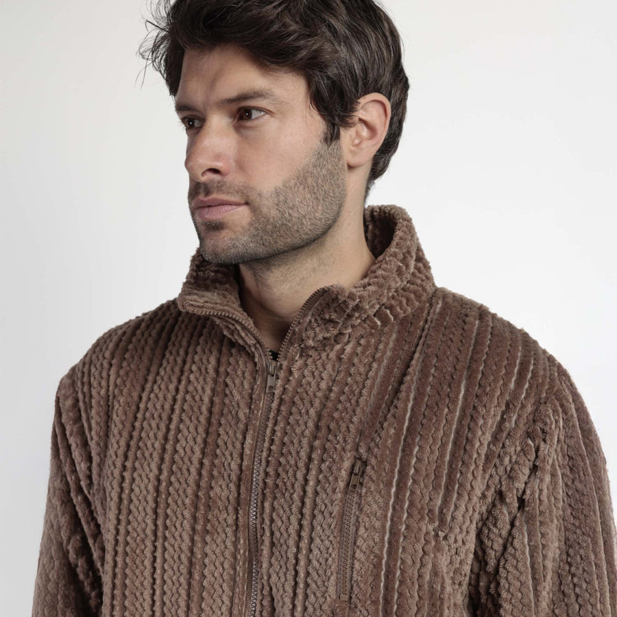 67315-0 - Giacca uomo  in coral con zip