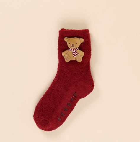 TR1541 BEAR 3D - Calzini unisex antiscivolo