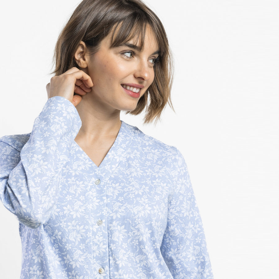 64961-0 - Pigiama in maglia di viscosa con maniche lunghe