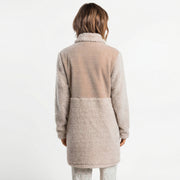 67391-0 - Giacca in coral con zip lunghezza midi
