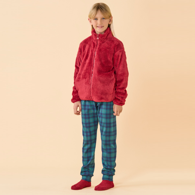 FE2715AB - Giacca bambina/o invernale eco pelliccia articolo Teddy.