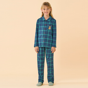 FC2657 TARTAN TEDDY - Pigiama Kids Natalizio aperto avanti