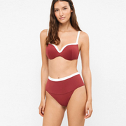 2/30631 - Costume due pezzi con coppa e slip vita alta