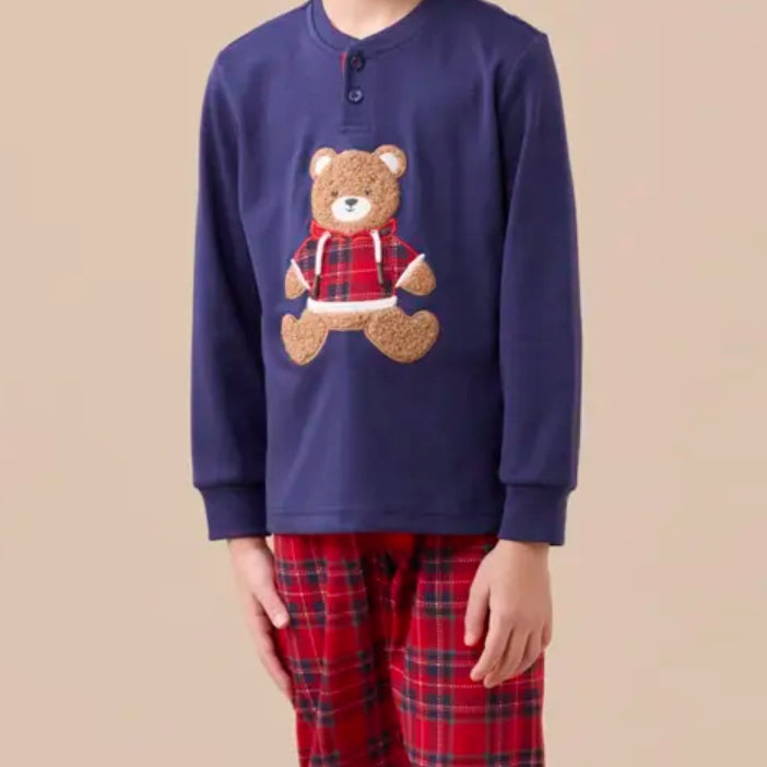Pigiama bimbo teddy scozzese - FT873