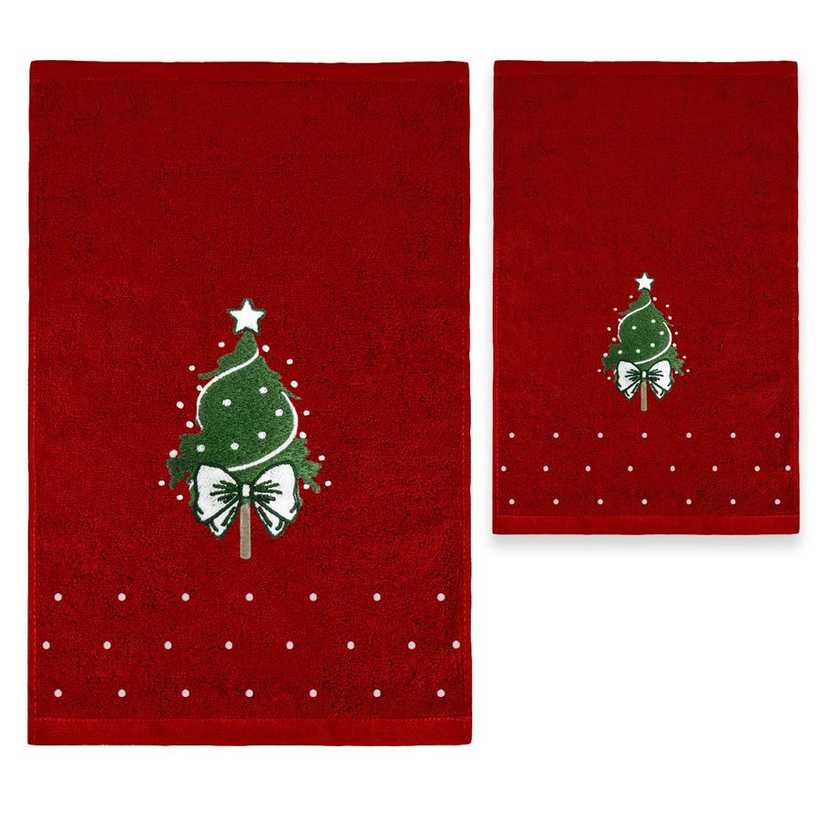 Asciugamani Abete - Asciugamano e Ospite Natalizi Abete Maestri Cotonieri Home