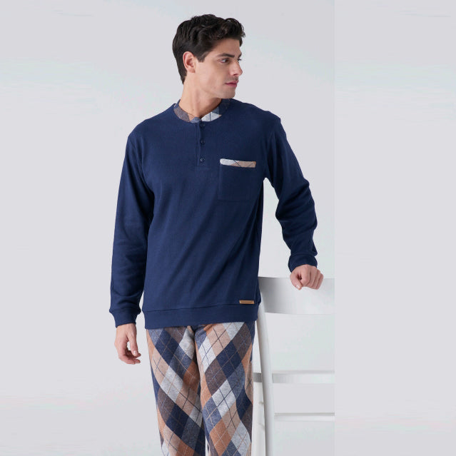 4080L - Pigiama uomo serafino