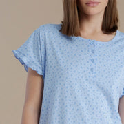 Camicia da notte mezza manica serafino - LA3356AB